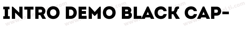 Intro Demo Black Cap字体转换